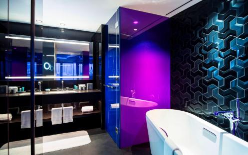 W Dubai The Palm - Mega Suite Twin Bedroom Bathroom